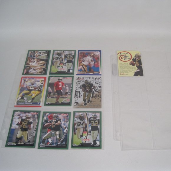 Lot of 10 New Orleans Saints NFL Player Cards - Picture 1 of 12